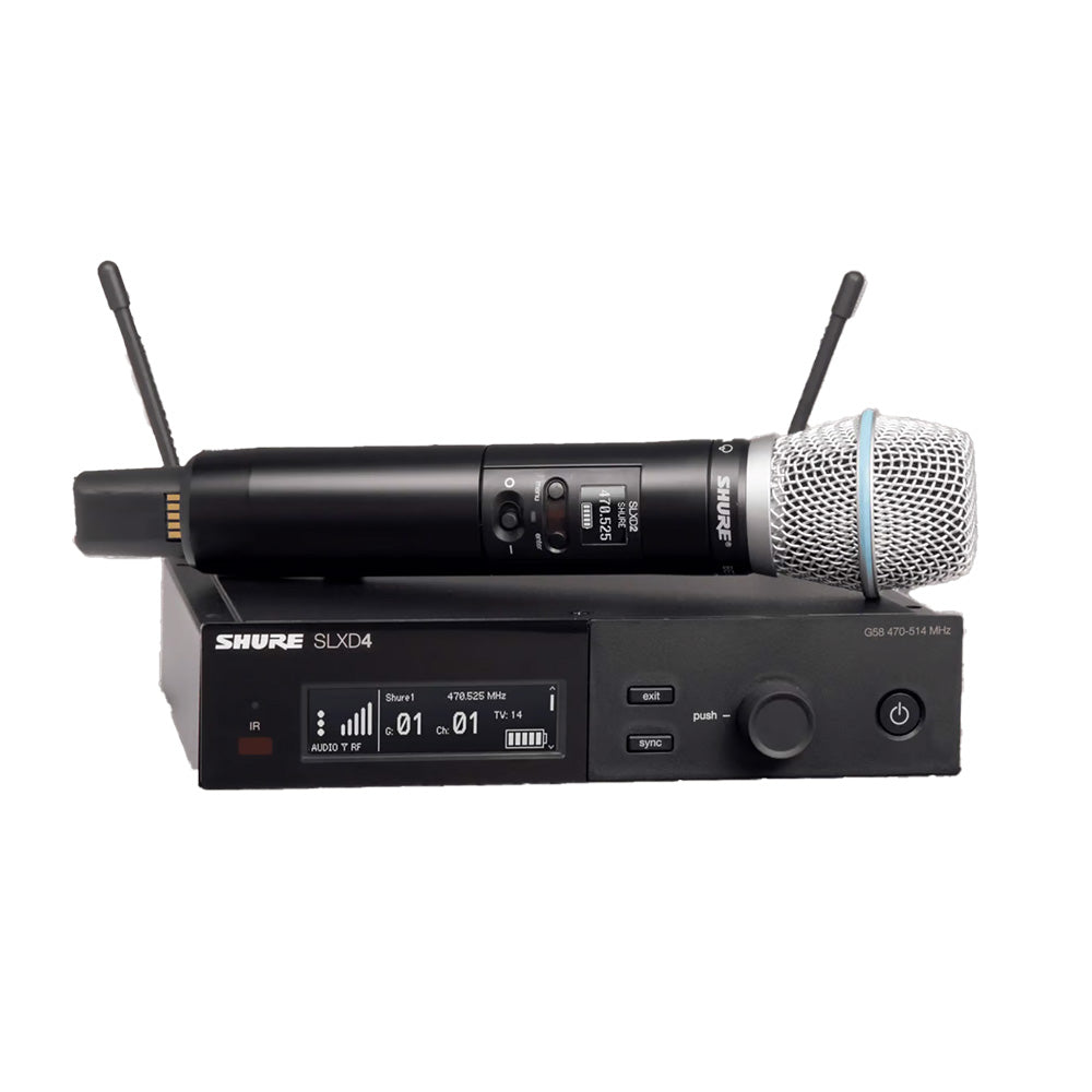 Shure SLXD24/B87A-H55 Wireless System with Beta87A Handheld Transmitter-Transmitter-Shure-Hermes Music